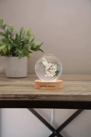 Crystal Keepsake-Hummingbird