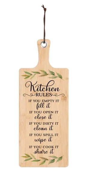 Serving Board Kitchen Rules