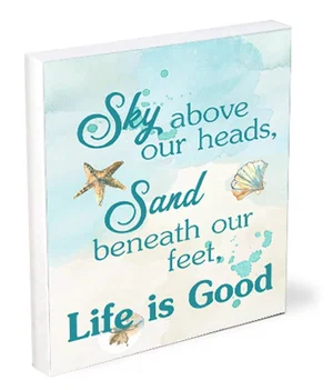 Shelfie Sitter Life is Good- Beach 4"x5"