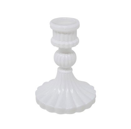 Image of Glass Candleholder White