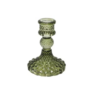 Glass Candleholder Green