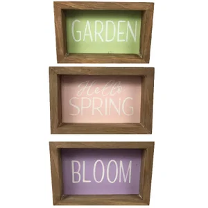 3 Asst Block Signs (Sold Individually)
