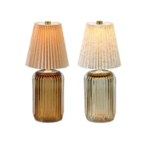 2 Asst LED Lamps Ribbed Base (Sold Individually)