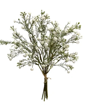 14" White Baby's Breath Bundle