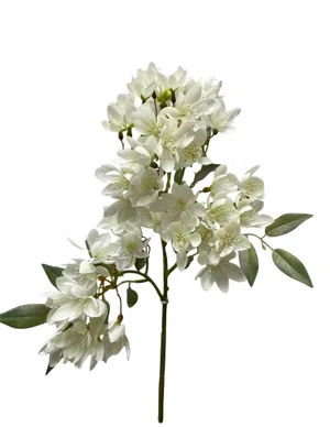 16" White Weigela Spray
