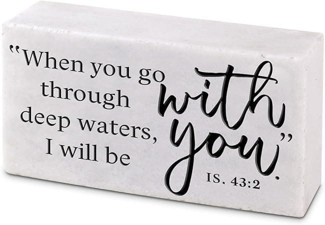 Image of Plaque Cast Stone When You Go Through