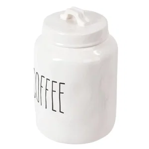 Farmhouse Modern Ceramic Coffee Jar