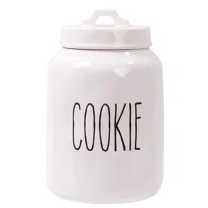 Farmhouse Modern Ceramic Cookie Jar