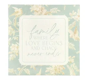 Word Block Family Love Begins