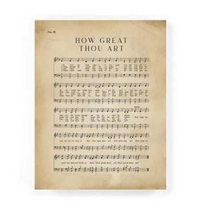 Easel Block How Great Thou art