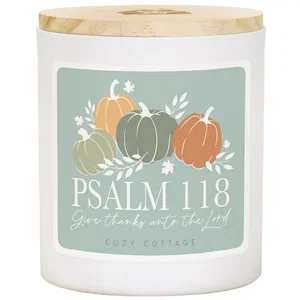 Psalm 118 Pumpkins Candle