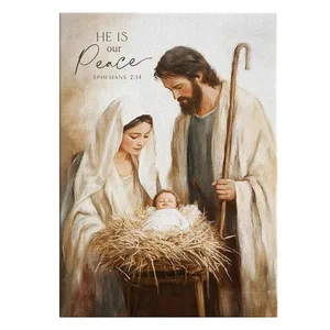 Canvas He Is Our Peace 5"x7"