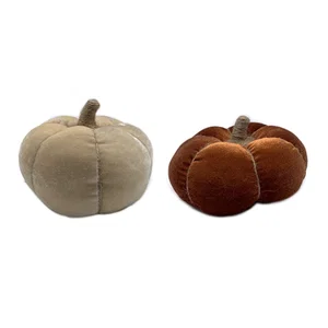 2 Assorted Velvet Pumpkins (Sold Individually)