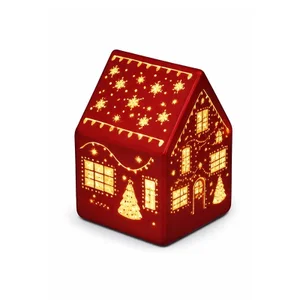 LED Glass House Red Small