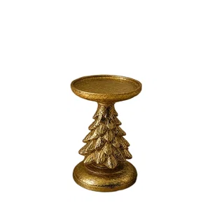 Gold Tree Candle Holder Small