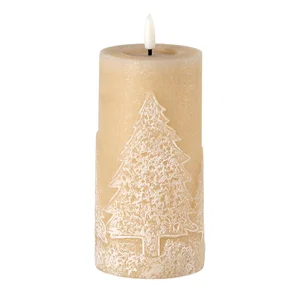 Amber Tree LED Candle 3"x6"