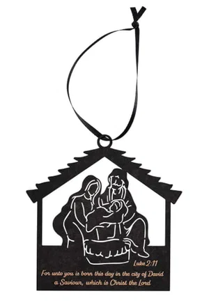 Ornament For Unto You Is Born 5"