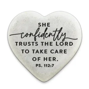 Scripture Stone Hope Heart Trusts, 2 1/4"