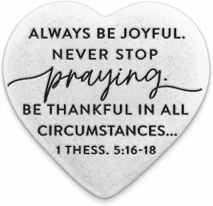 Scripture Stone Hope Heart Be Joyful
