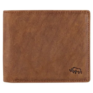 Genuine Leather Wallet Rhino Armor Dk Brown