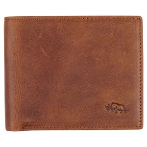 Genuine Leather Wallet Rhino Armor Lt Brown