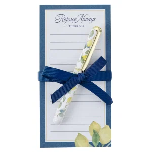 Magnetic Shopping List w/pen Rejoice Always 1 Thess. 5:16