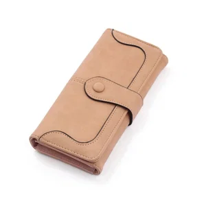 Suede Clutch Wallet - Soft Rose