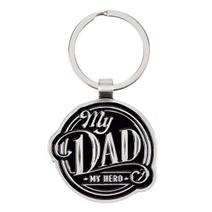 Key Ring in Tin My Dad My Hero Prov. 14:26
