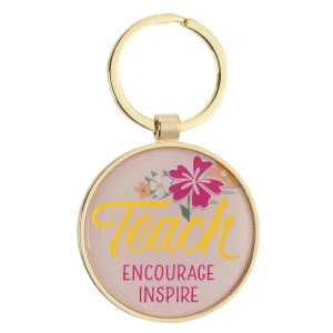 Keychain Teach Encourage Inspire Zeph. 3:17
