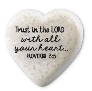 Tabletop Heart Stone Trust 2.25"H