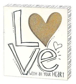PLQ TBLTP-MDF-8"Love With All