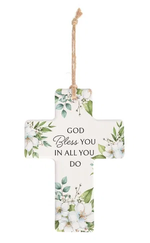 Cross Orn-God Bless