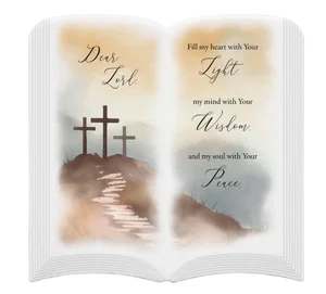 Book Easel Plq-Fill My Heart