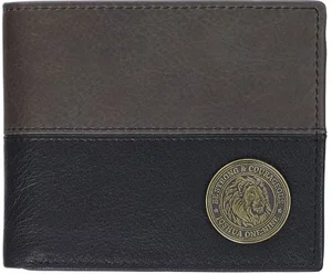 Wallet Leather Black Lion Be Strong Josh. 1:9