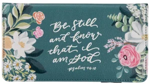 Checkbook Wallet Teal Be Still Ps. 46:10