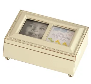 Petite Music Box Noahs Ark Ivory 6X4