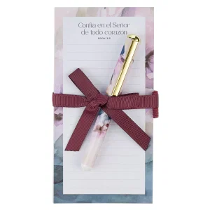 Magnetic Shopping List w/pen Confía en el Señor Prov. 3:5