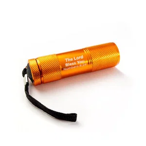 LED Flashlight, Orange, The Lord Bless You, Numbers 6:24