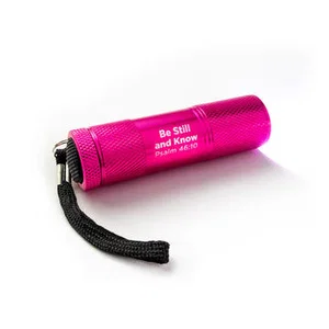 LED Flashlight, Pink, Be Still and Know, Psalms 46:10