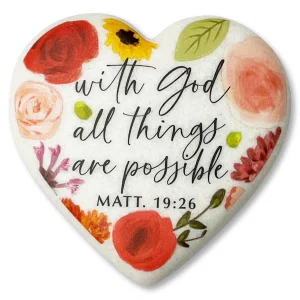 Heart Stone With God All Things Possible