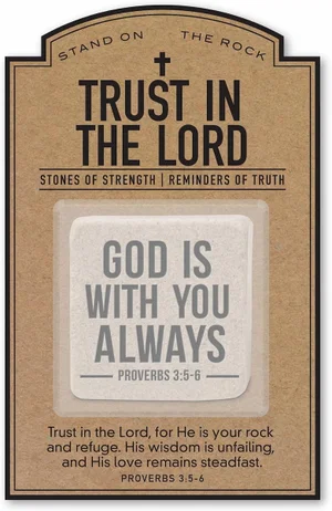 Stonecard Trust The Lord God Is With You