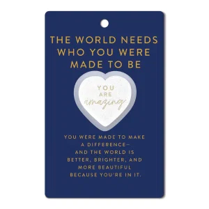Heart Stone Blue Card You Are Amazing