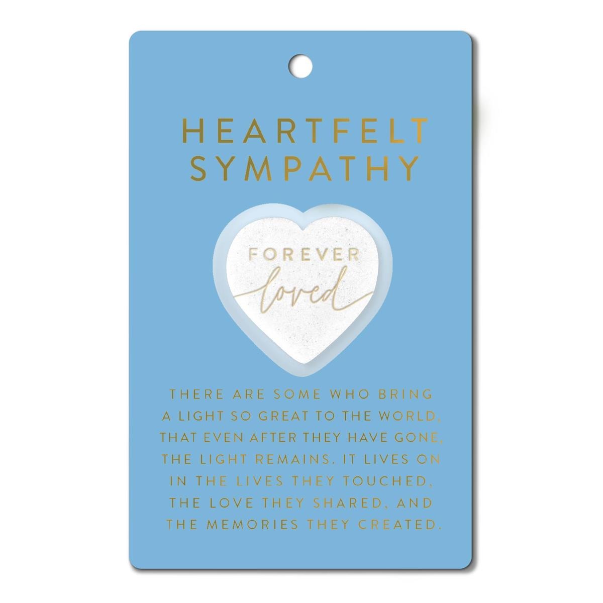 Image of Heart Stone Blue Card Forever Love