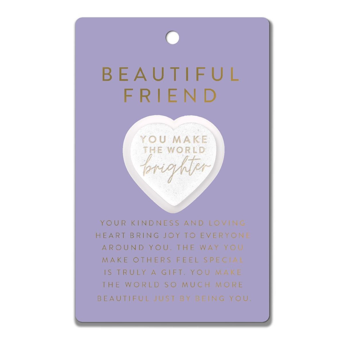 Image of Heart Stone Card You Make The World