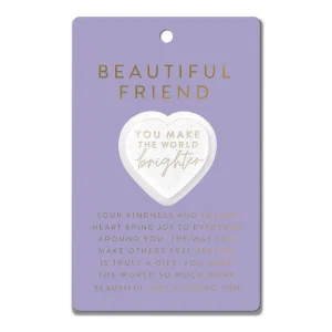 Heart Stone Card You Make The World