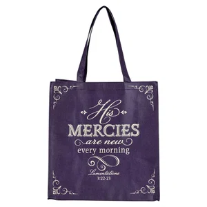 Tote Purple His Mercies Are New Lam. 3:22-23