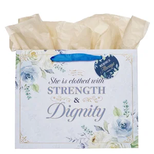 Gift Bag w/ Card LG Landscape Strength & Dignity Mom Prov. 3