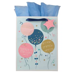 Gift Bag LG Portrait Rejoice In The Lord Phil. 4:4