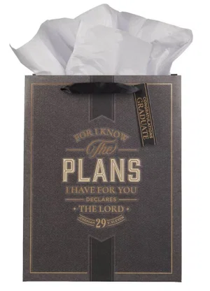 Gift Bag LG Portrait I Know the Plans Jer. 29:11