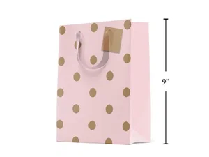 Medium Gift Bag, Rose Gold